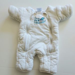 White Baby Sleep Suit